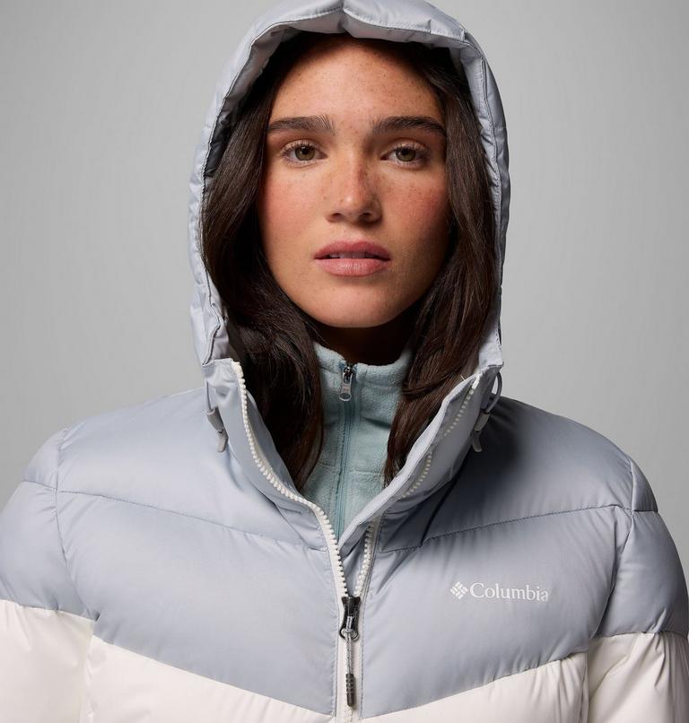 Women's Abbott Peak Insulated Waterproof Ski Jacket, Color: Sea Salt, Cirrus Grey, image 8
