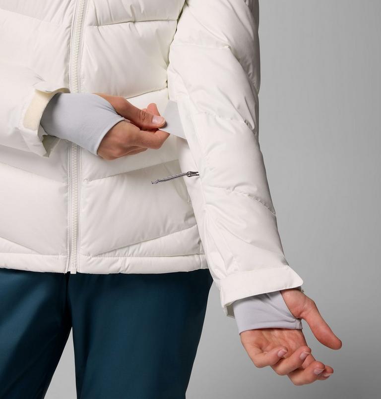 Women's Abbott Peak Insulated Waterproof Ski Jacket, Color: Sea Salt, Cirrus Grey, image 9