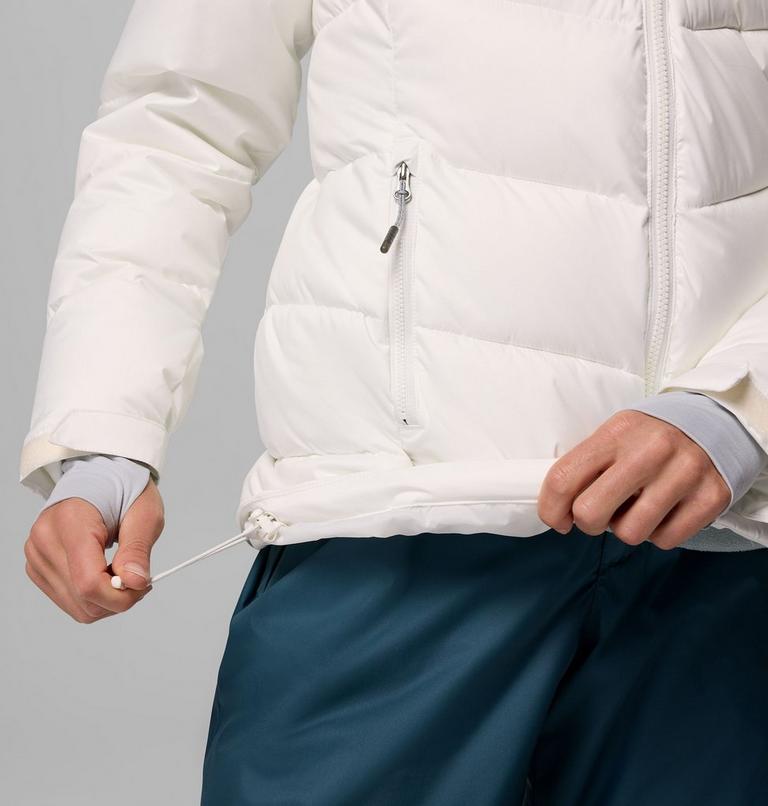 Women's Abbott Peak Insulated Waterproof Ski Jacket, Color: Sea Salt, Cirrus Grey, image 10