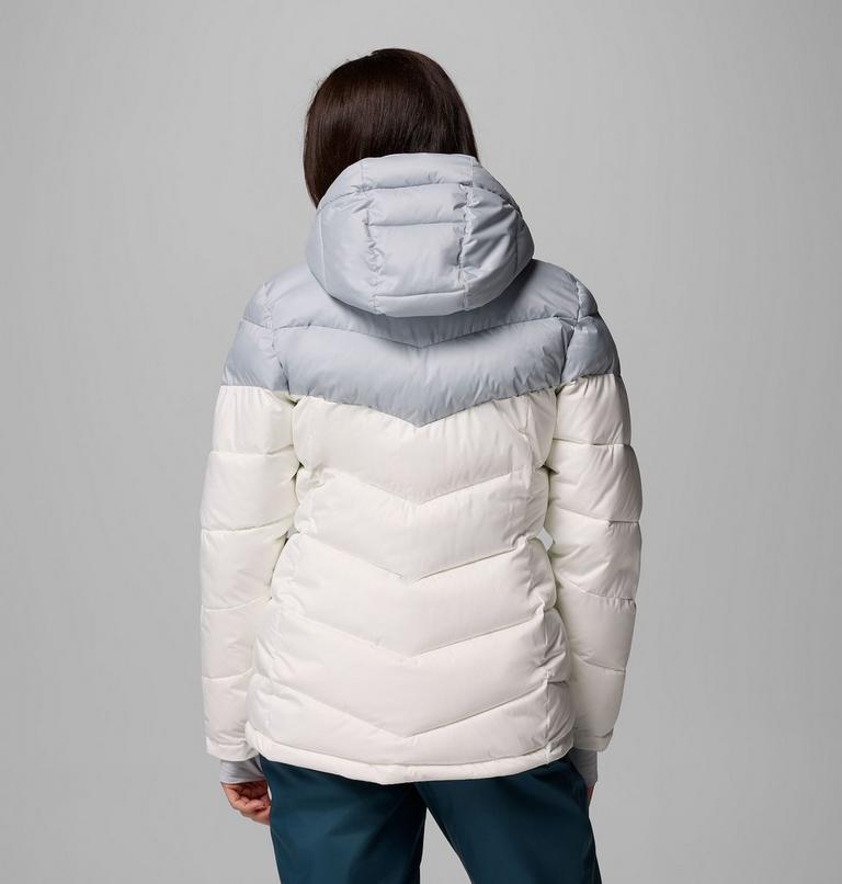 Women's Abbott Peak Insulated Waterproof Ski Jacket, Color: Sea Salt, Cirrus Grey, image 3