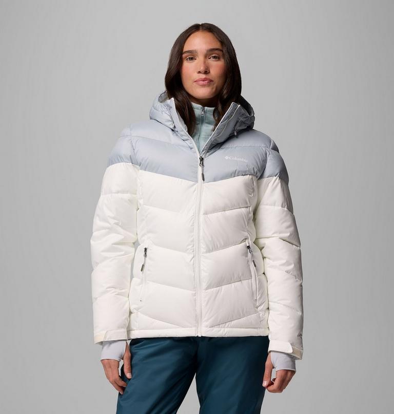 Women's Abbott Peak Insulated Waterproof Ski Jacket, Color: Sea Salt, Cirrus Grey, image 1