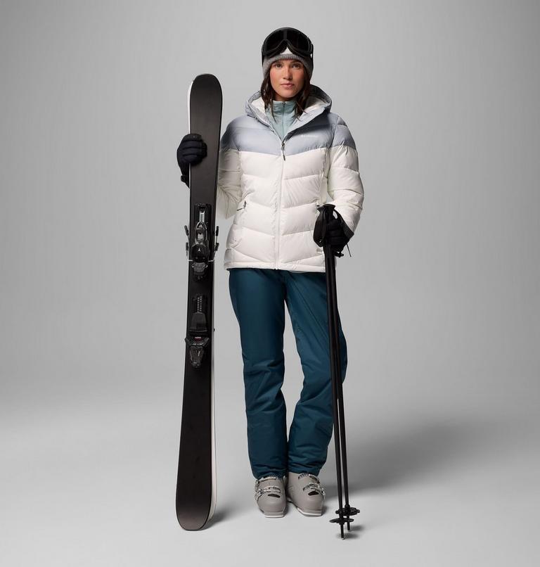 Women's Abbott Peak Insulated Waterproof Ski Jacket, Color: Sea Salt, Cirrus Grey, image 2