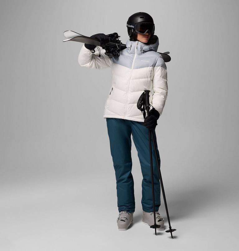 Women's Abbott Peak Insulated Waterproof Ski Jacket, Color: Sea Salt, Cirrus Grey, image 12