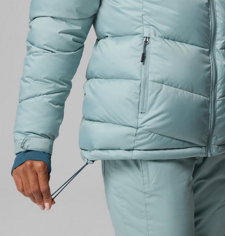 Women's Abbott Peak Insulated Waterproof Ski Jacket, Color: Crushed Blue, Everblue, Citron Haze, image 10