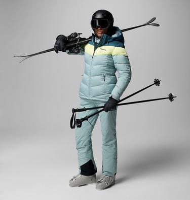 Veste de ski Imperméable isolée Abbott Peak femme, Color: Crushed Blue, Everblue, Citron Haze, image 6