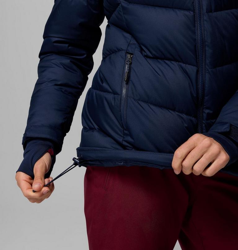 Women's Abbott Peak Insulated Waterproof Ski Jacket, Color: Collegiate Navy, Rich Wine, Eraser Pink, image 10