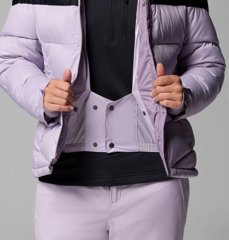 Women's Abbott Peak Insulated Waterproof Ski Jacket, Color: Lavender Pearl, Shale Purple, Black, image 7