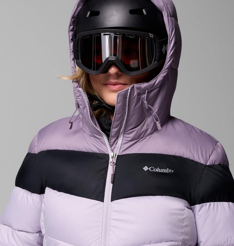 Women's Abbott Peak Insulated Waterproof Ski Jacket, Color: Lavender Pearl, Shale Purple, Black, image 8