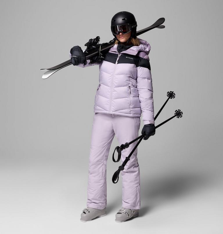 Women's Abbott Peak Insulated Waterproof Ski Jacket, Color: Lavender Pearl, Shale Purple, Black, image 2