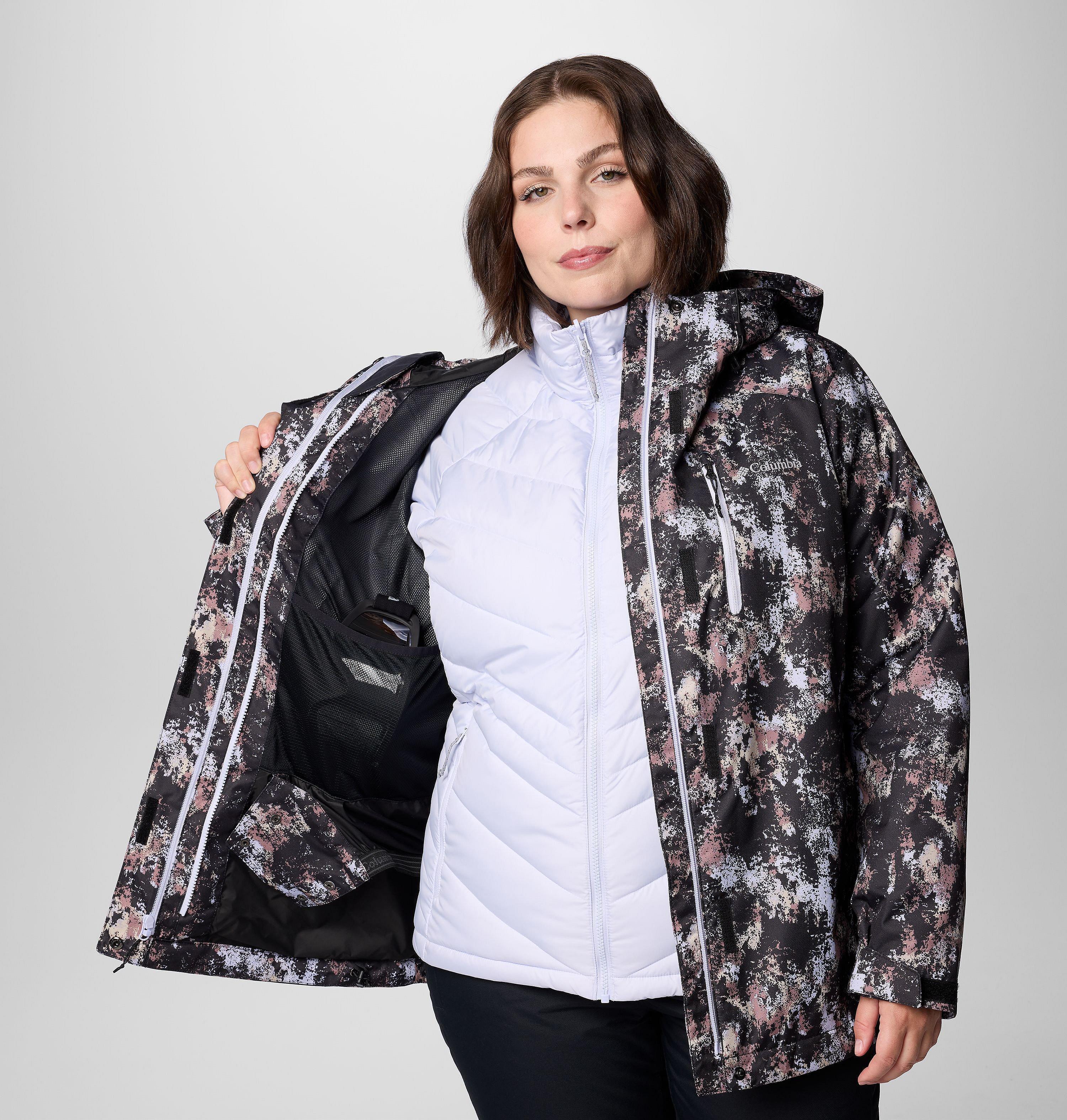 Women's Whirlibird V Printed Interchange Jacket - Plus Size 9