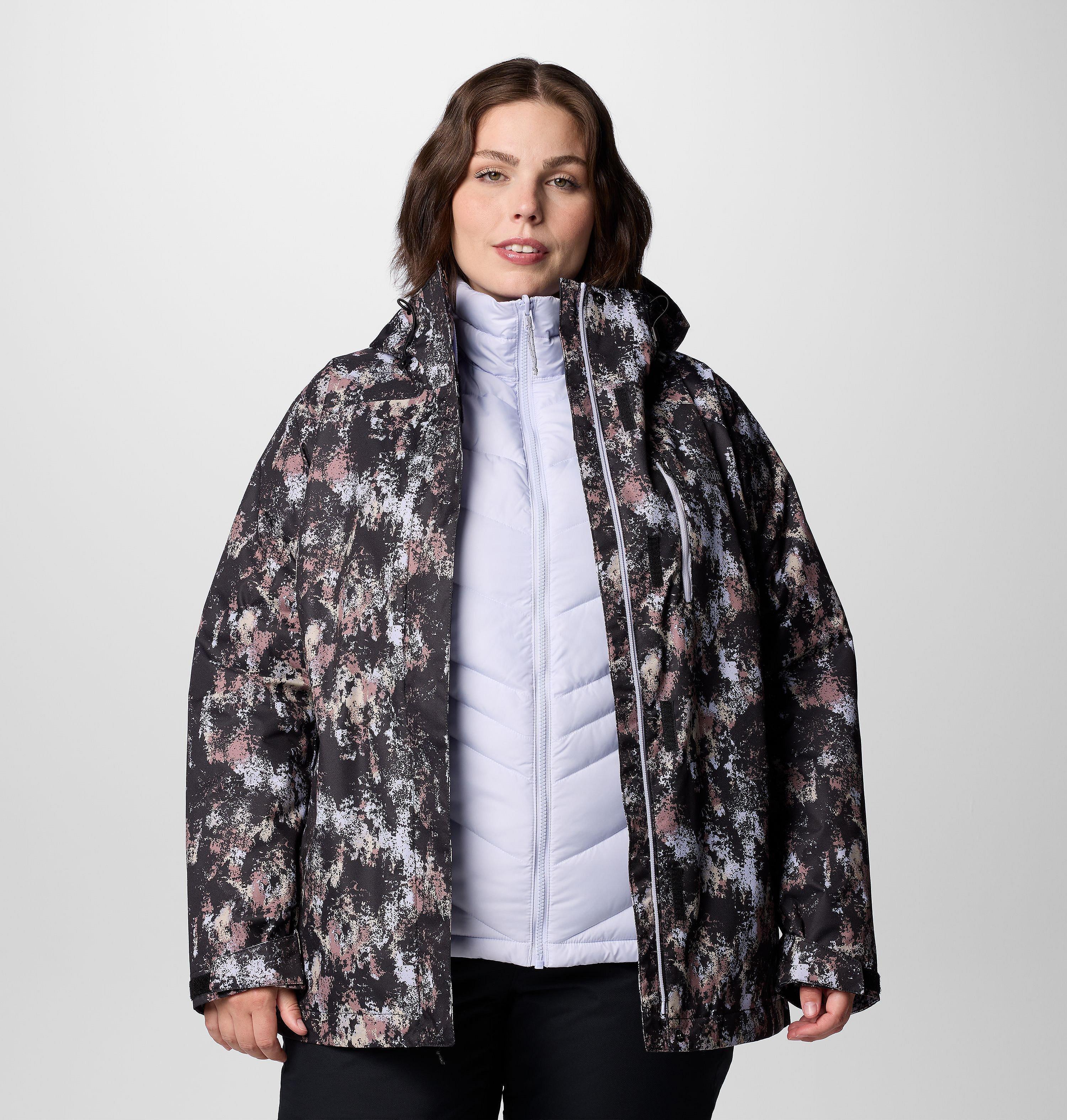 Women's Whirlibird V Printed Interchange Jacket - Plus Size 10