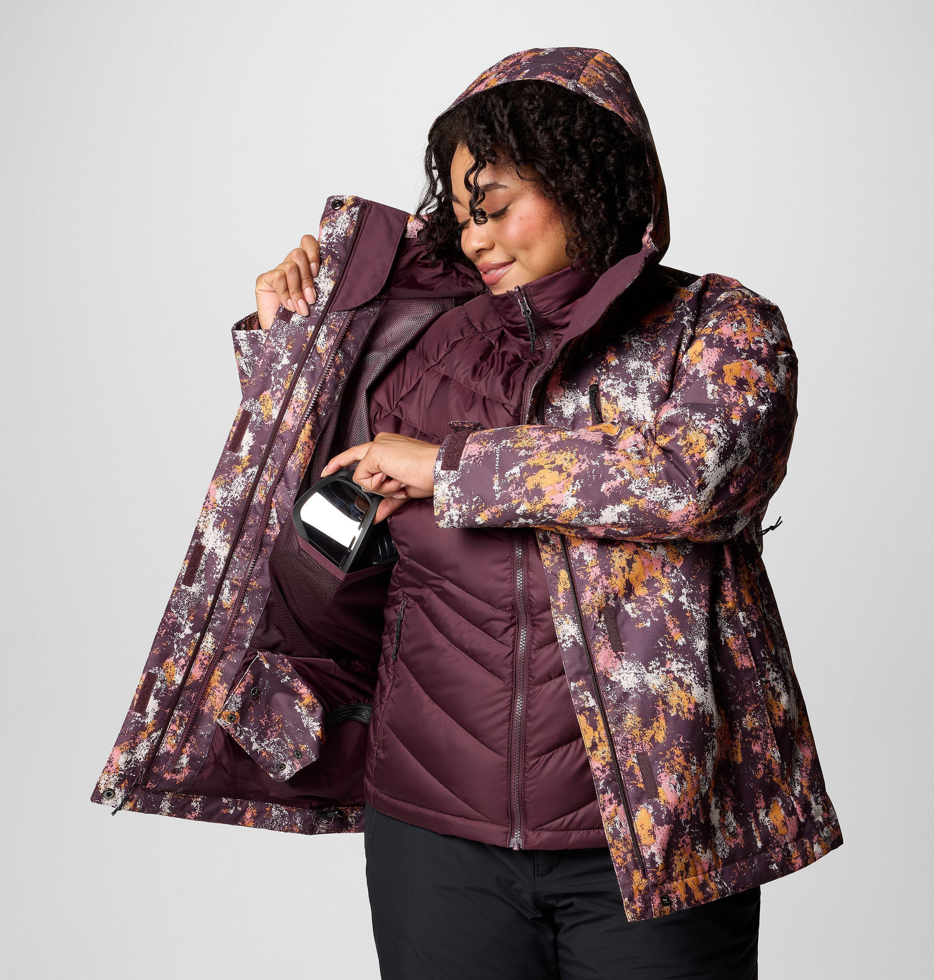 Women's Whirlibird V Printed Interchange Jacket - Plus Size 7