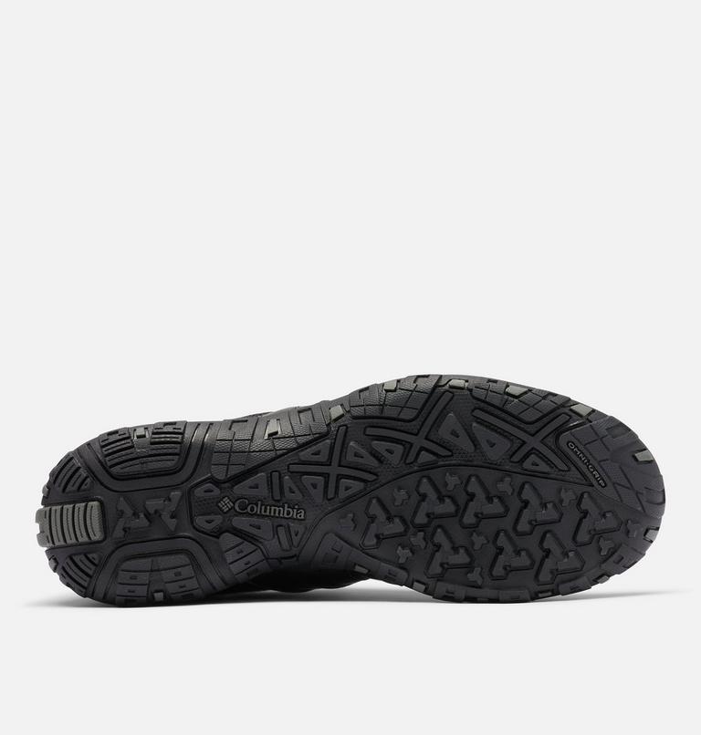Zapatillas para caminar impermeables de piel de media caña Woodburn III Omni-Heat para hombre, Color: Black, Goldenrod, image 4