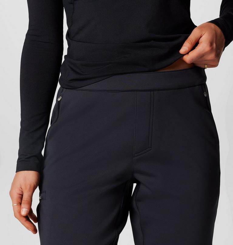Women's Vast Canyon High-Rise Softshell Hiking Trousers, Color: Black, image 5