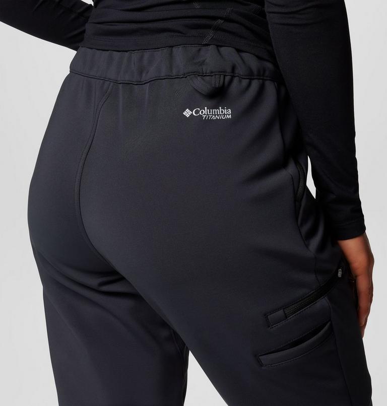 Women's Vast Canyon High-Rise Softshell Hiking Trousers, Color: Black, image 6
