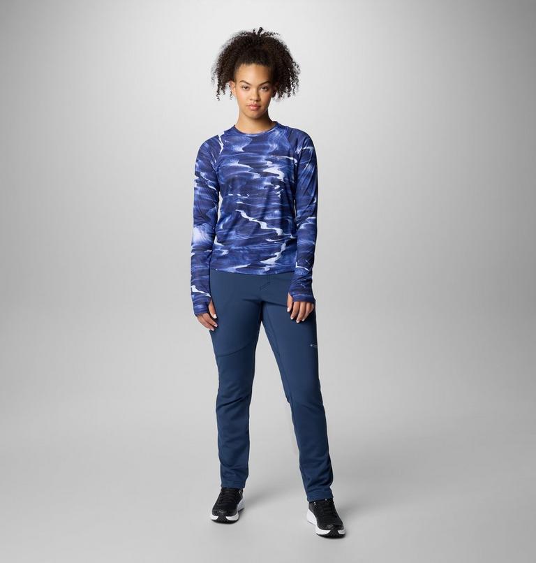Pantalones softshell de senderismo de tiro alto Vast Canyon para mujer, Color: Collegiate Navy, image 3