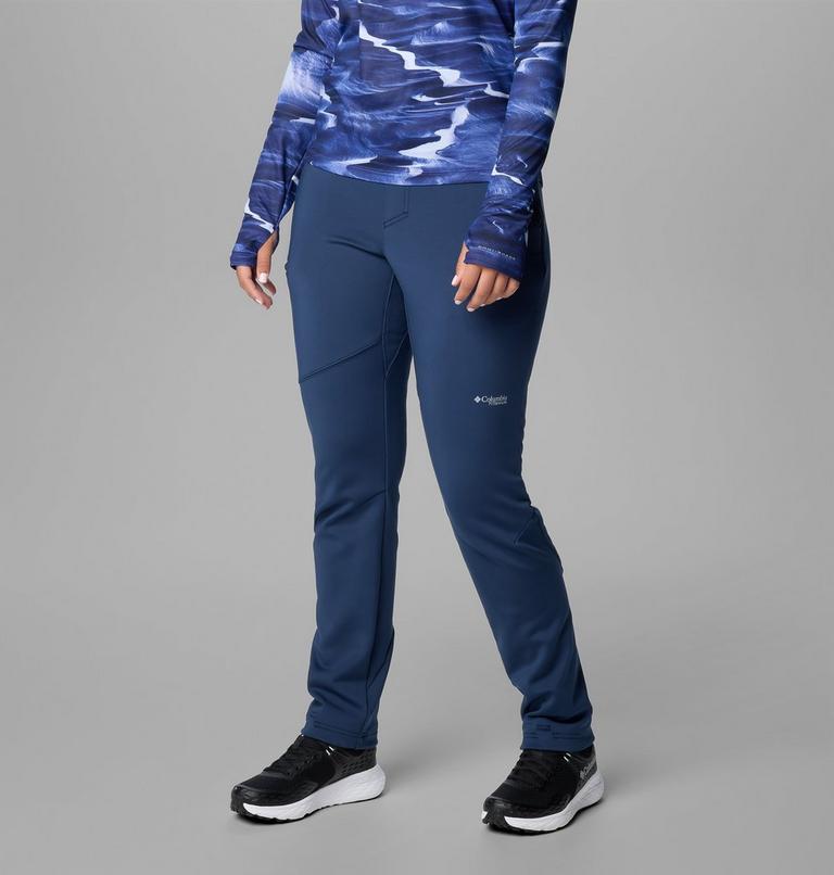 Pantalones softshell de senderismo de tiro alto Vast Canyon para mujer, Color: Collegiate Navy, image 4