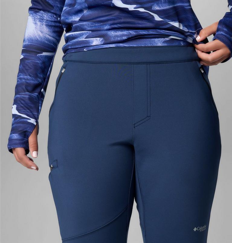 Pantalones softshell de senderismo de tiro alto Vast Canyon para mujer, Color: Collegiate Navy, image 5