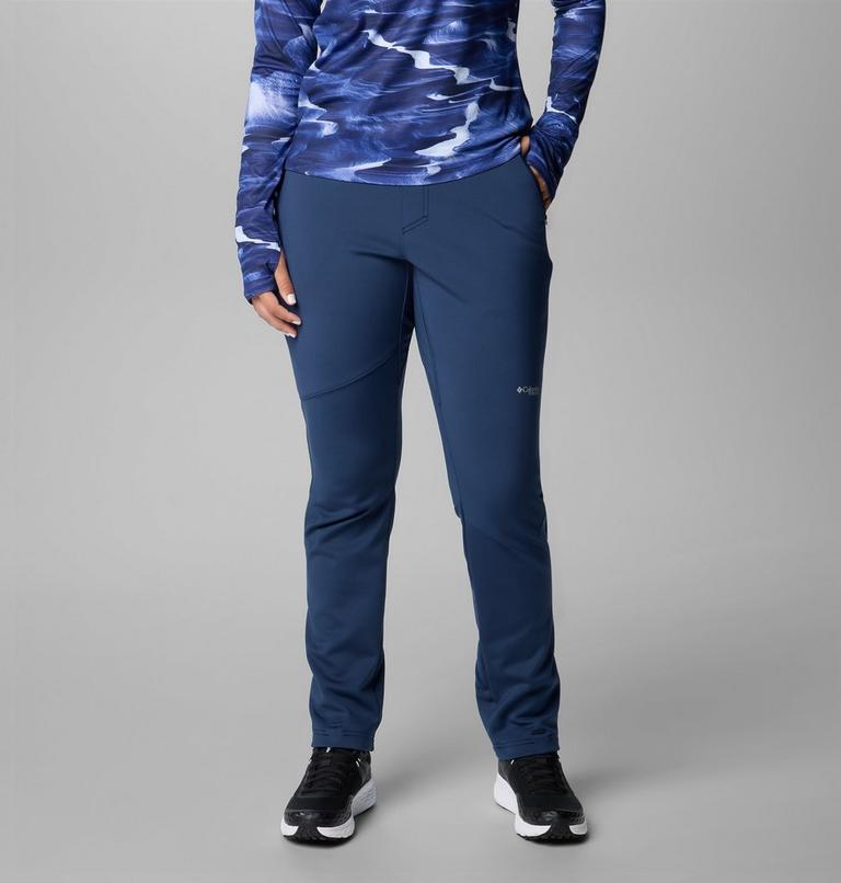 Pantalones softshell de senderismo de tiro alto Vast Canyon para mujer, Color: Collegiate Navy, image 1