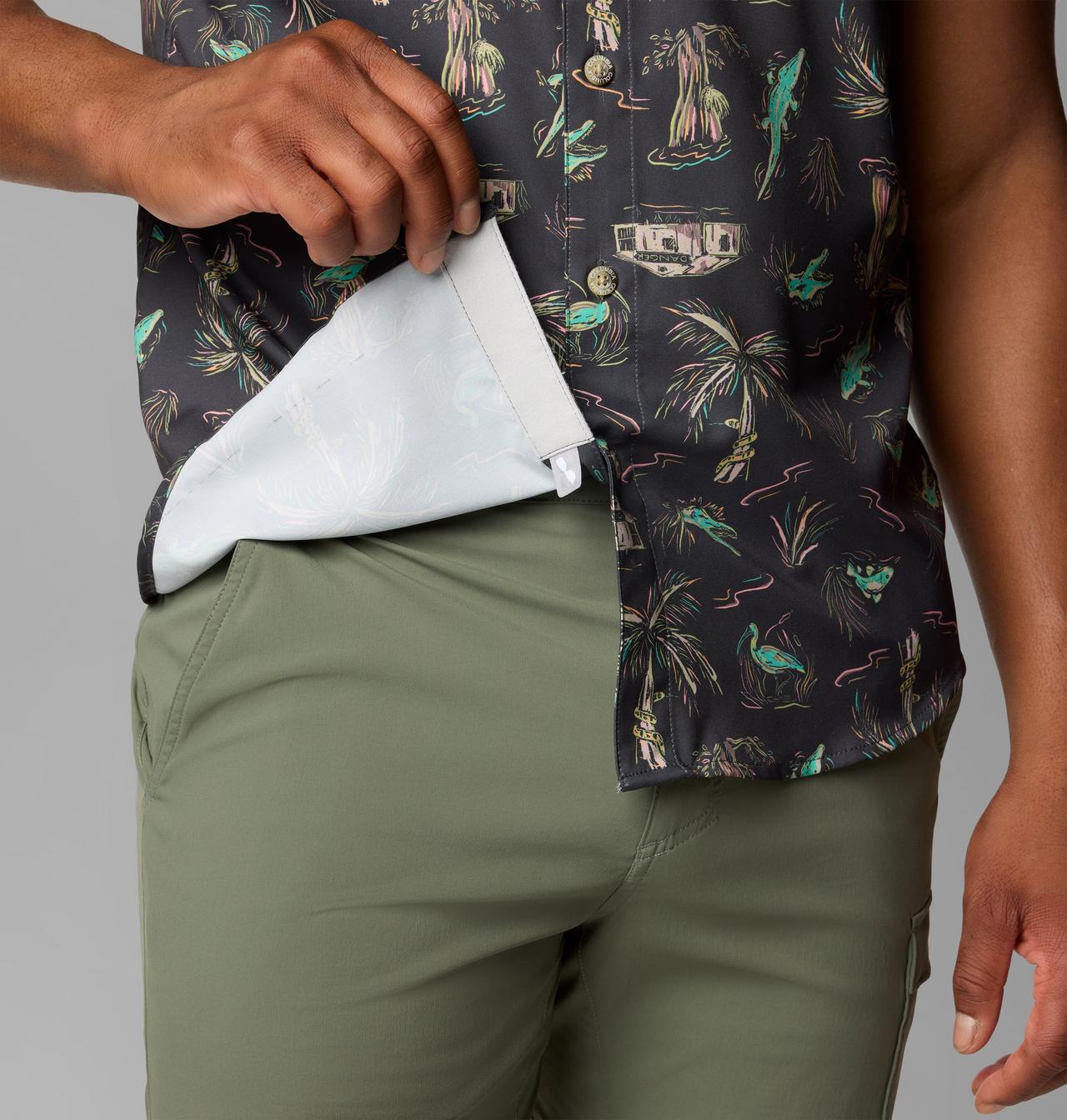 Men's PFG Uncharted™ Printed Short Sleeve Shirt | 011 | XL 7