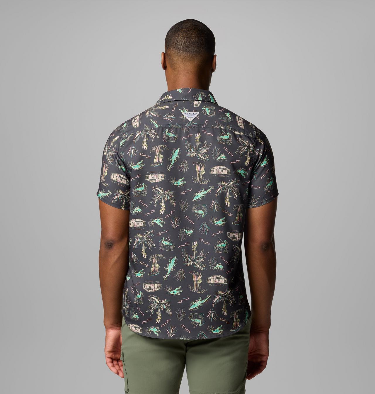 Men's PFG Uncharted™ Printed Short Sleeve Shirt | 011 | XL 3
