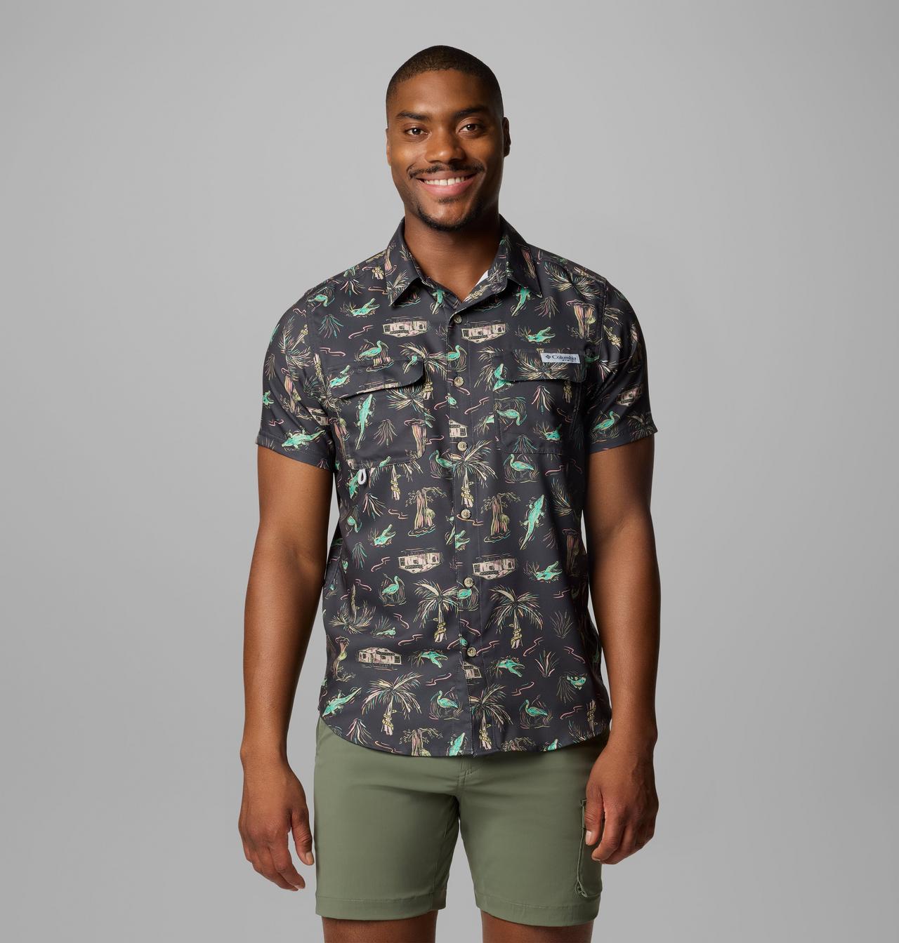 Men's PFG Uncharted™ Printed Short Sleeve Shirt | 011 | XL 1
