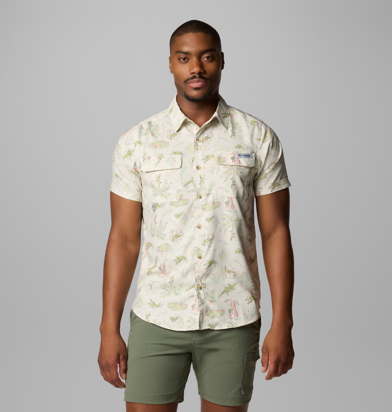 Men's PFG Uncharted™ Printed Short Sleeve Shirt 1