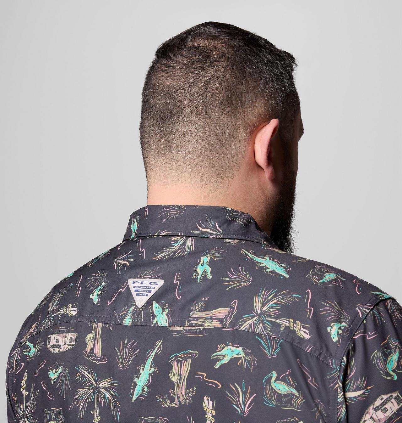 Men's PFG Uncharted™ Printed Short Sleeve Shirt - Big 6