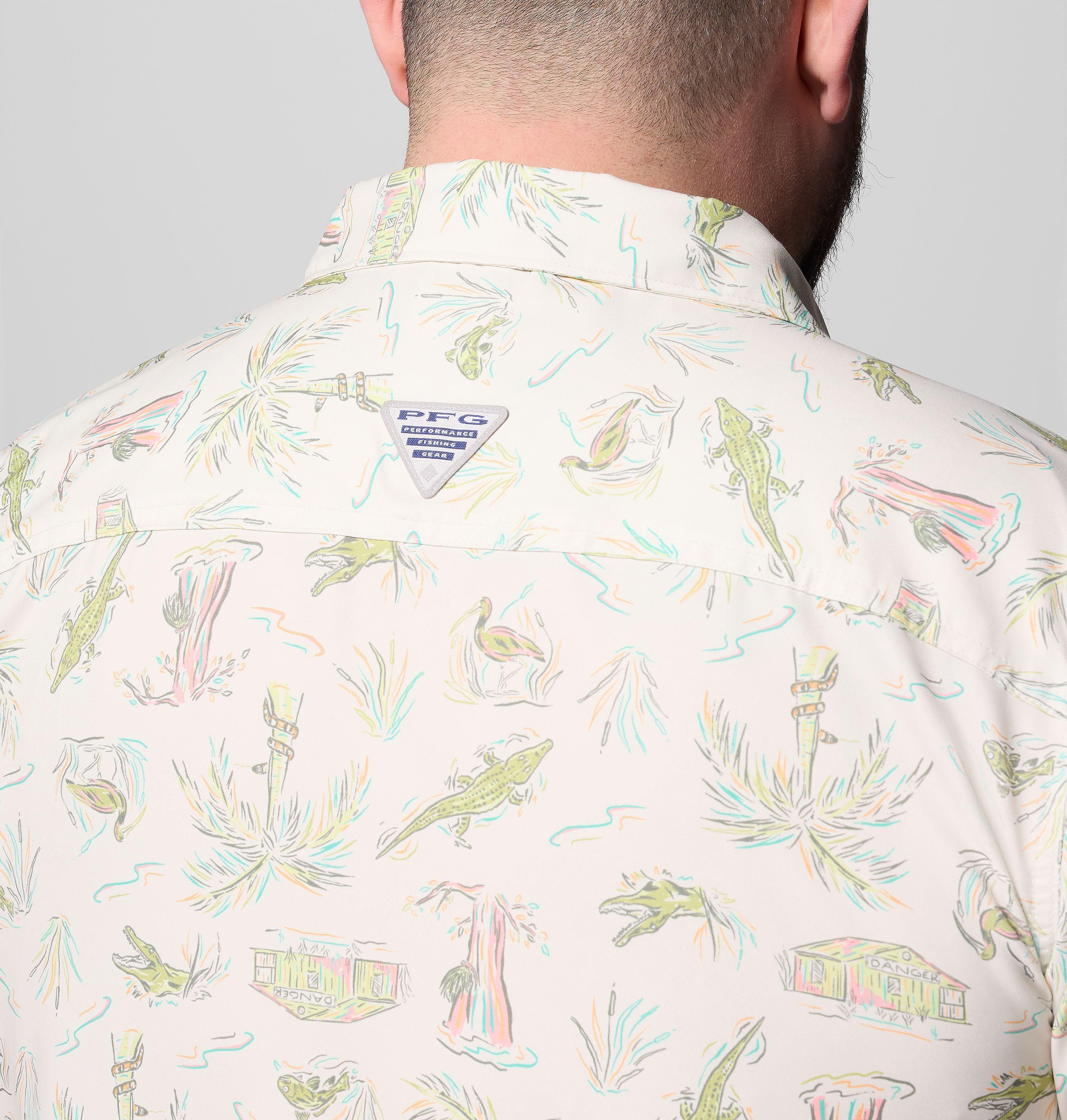 Men's PFG Uncharted Printed Short Sleeve Shirt - Big 6