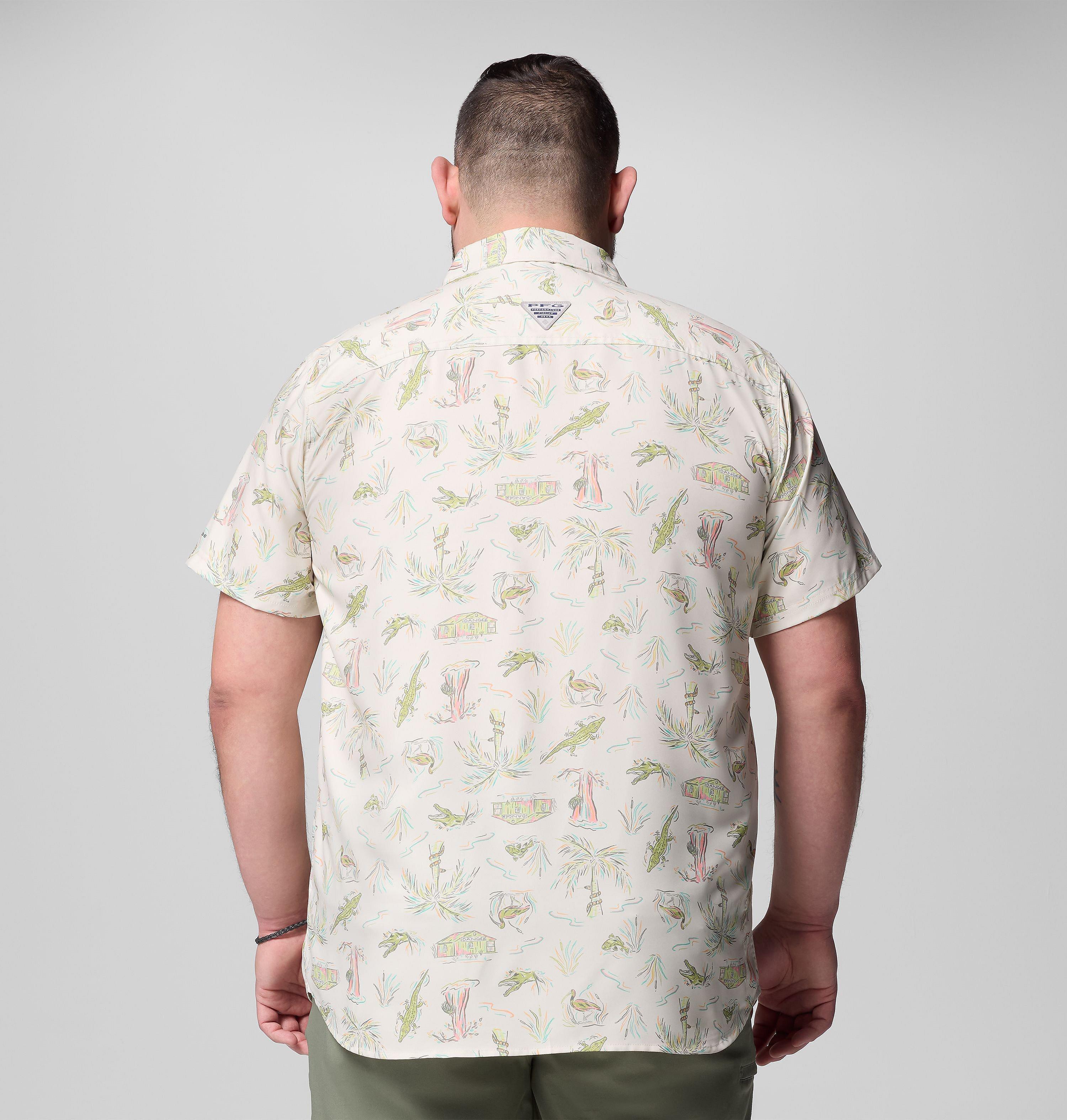 Men's PFG Uncharted Printed Short Sleeve Shirt - Big 3