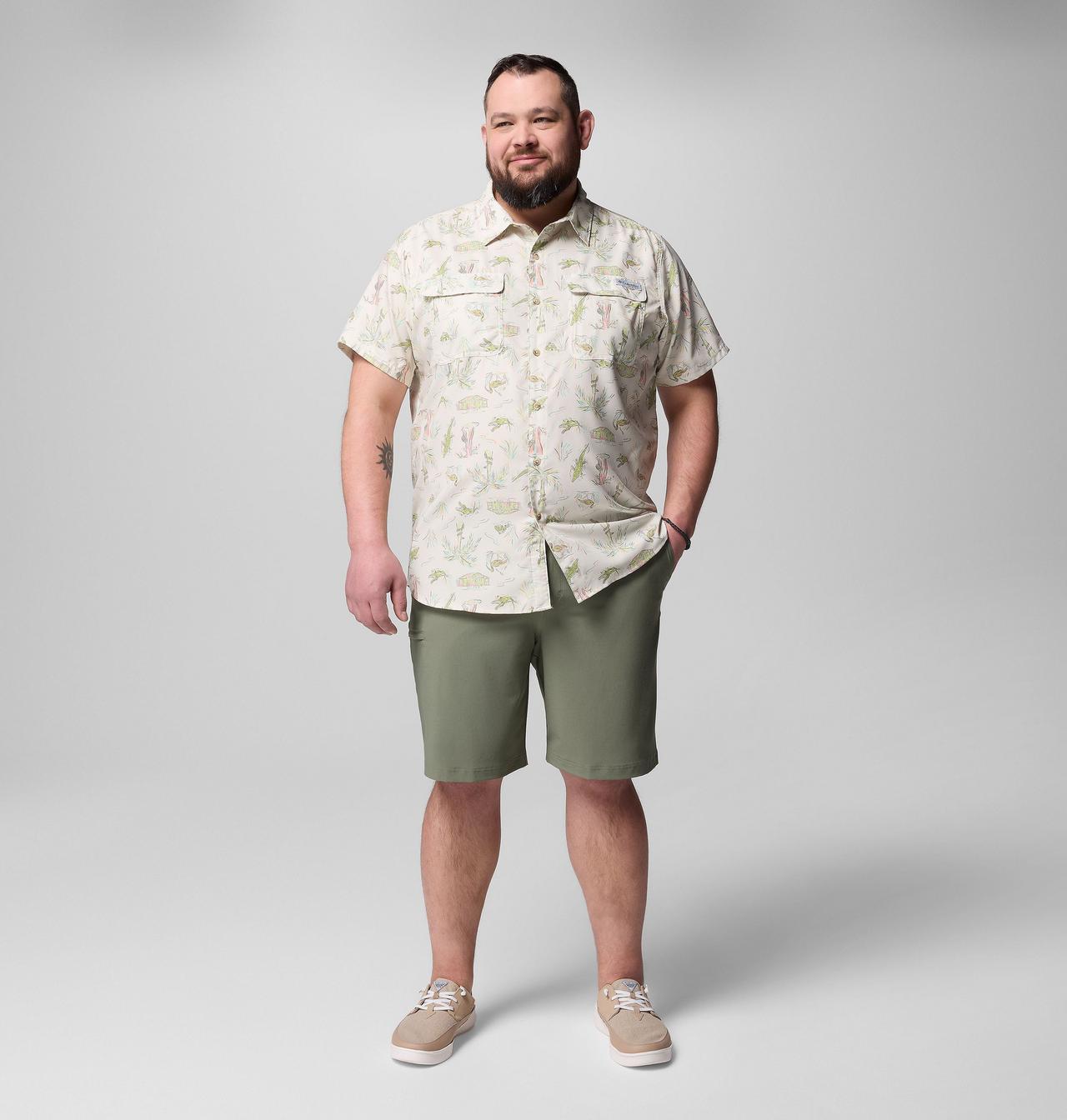 Men's PFG Uncharted™ Printed Short Sleeve Shirt - Big 2