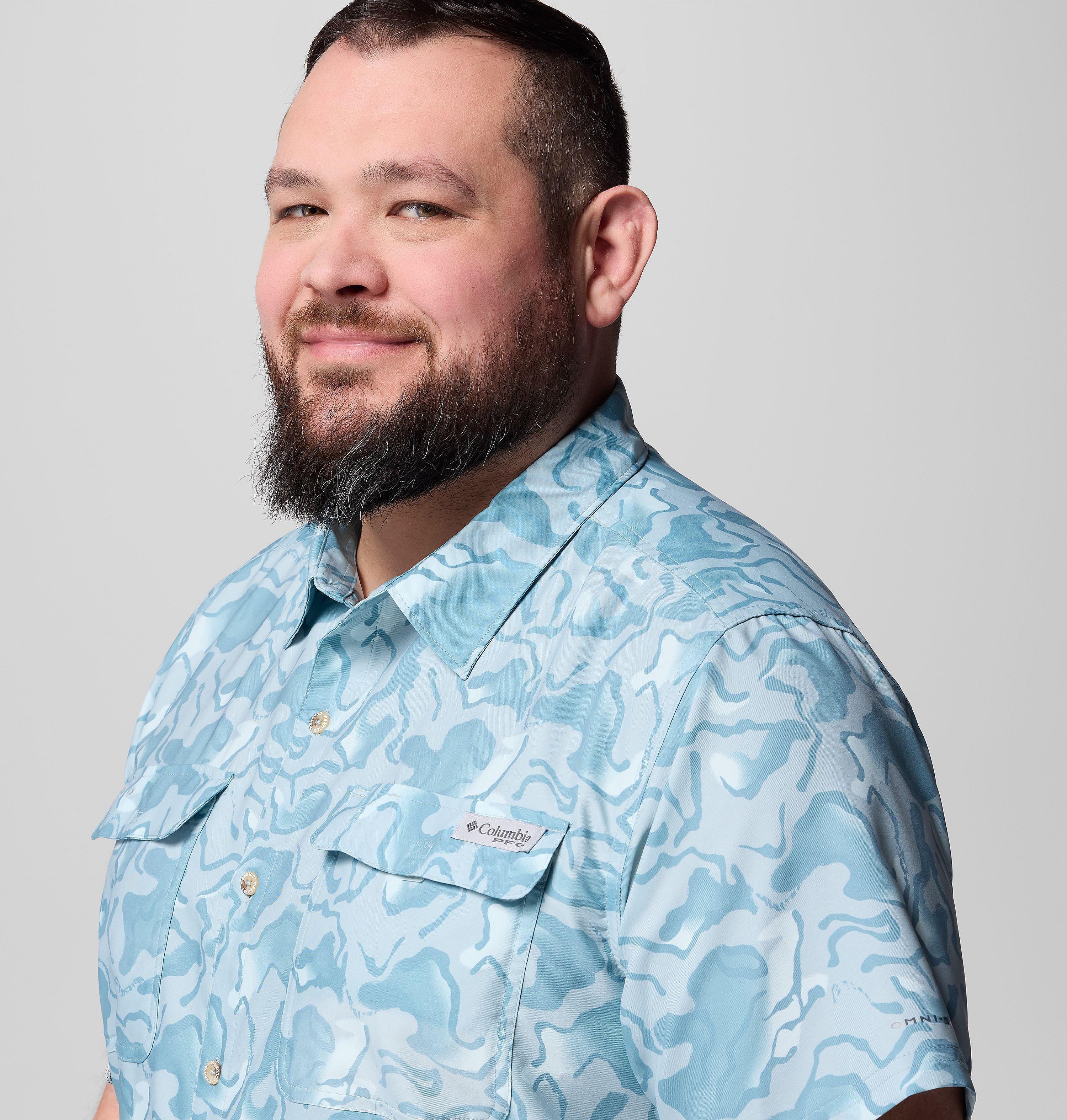 Men's PFG Uncharted Printed Short Sleeve Shirt - Big 5