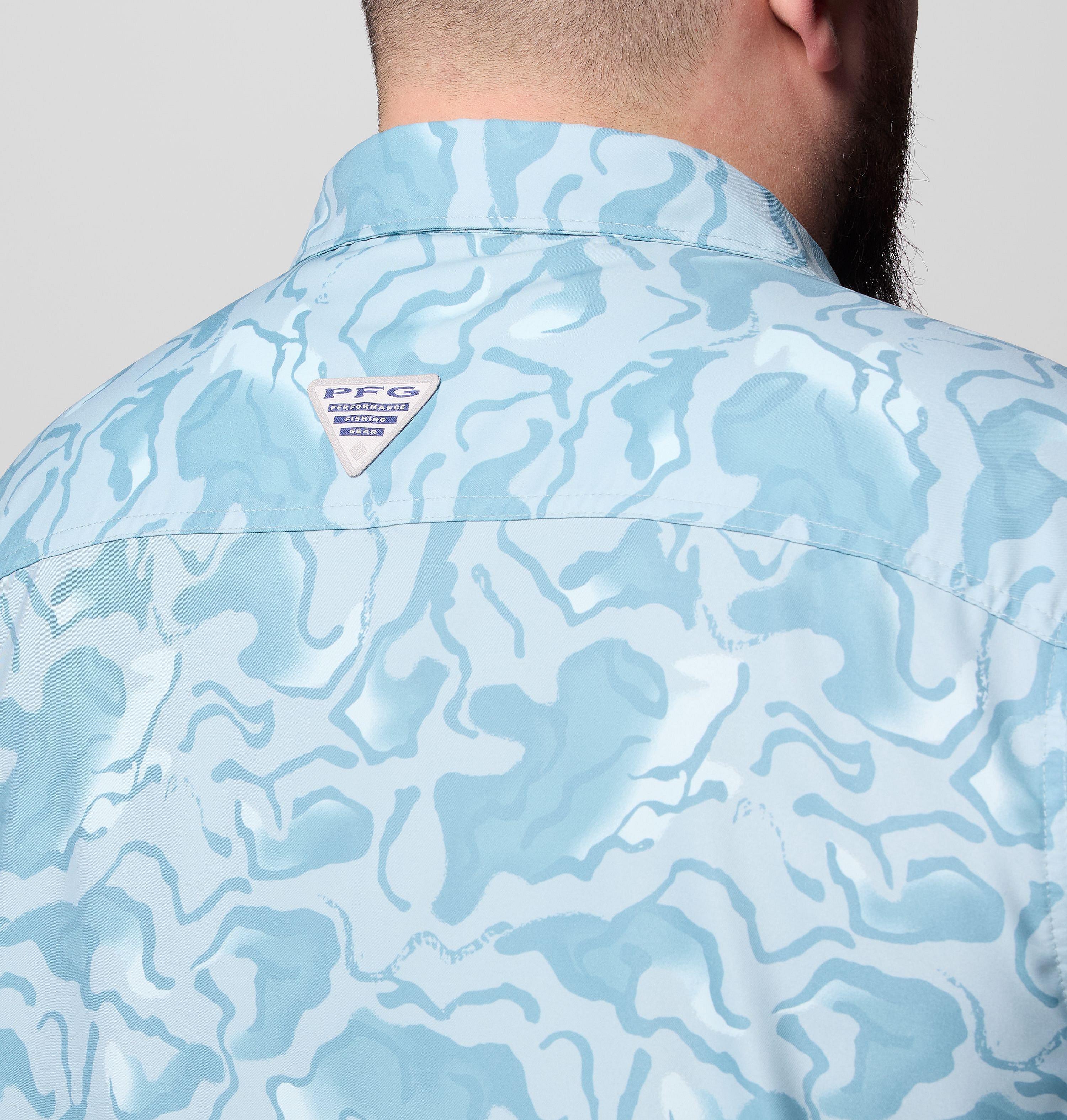 Men's PFG Uncharted Printed Short Sleeve Shirt - Big 6