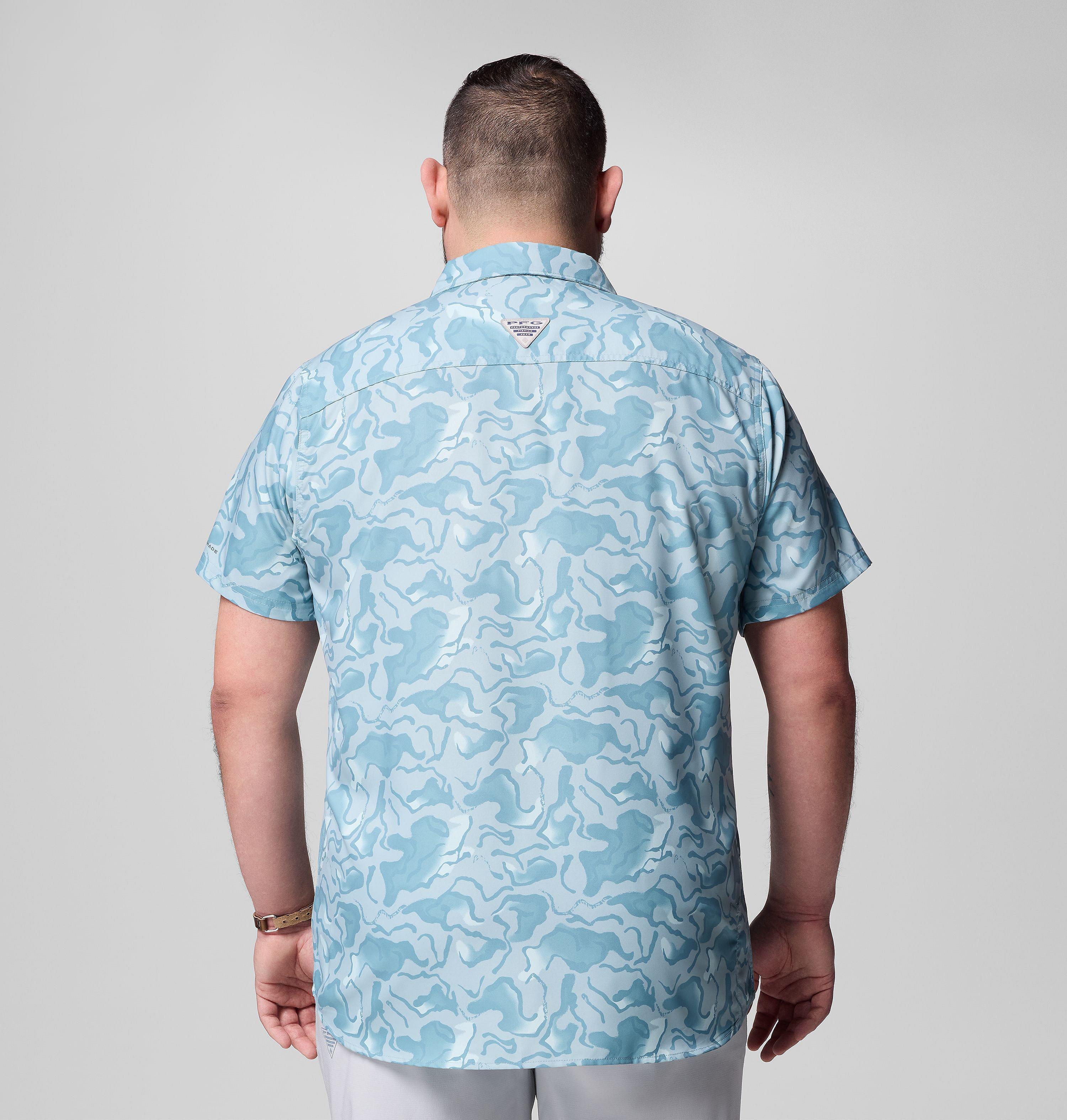 Men's PFG Uncharted Printed Short Sleeve Shirt - Big 3