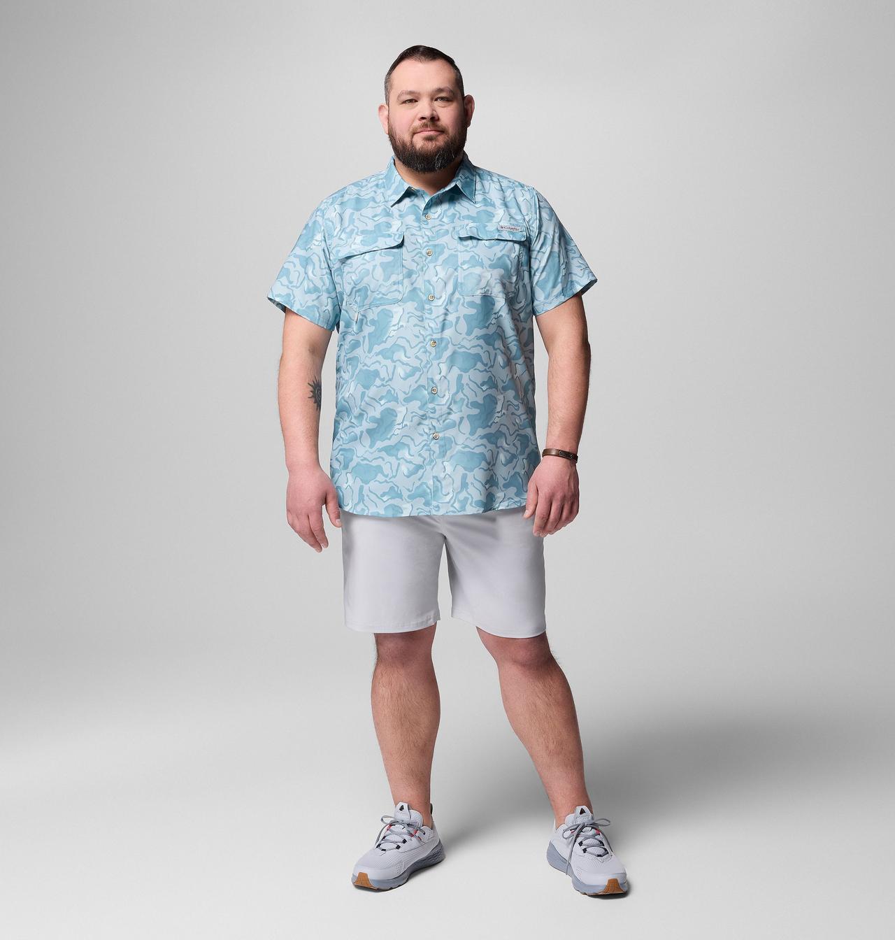 Men's PFG Uncharted™ Printed Short Sleeve Shirt - Big 2