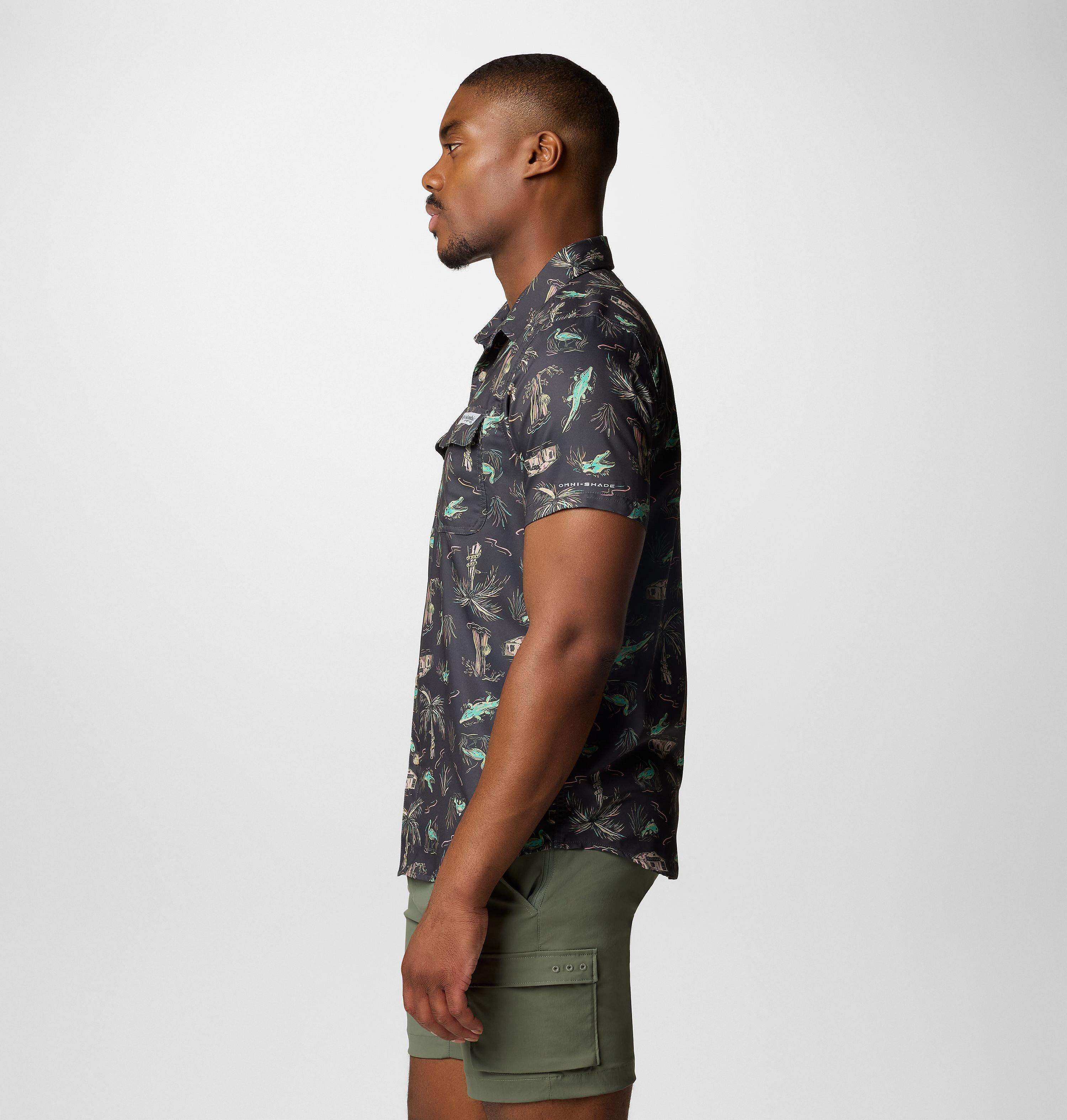 Men's PFG Uncharted Printed Short Sleeve Shirt - Tall 4