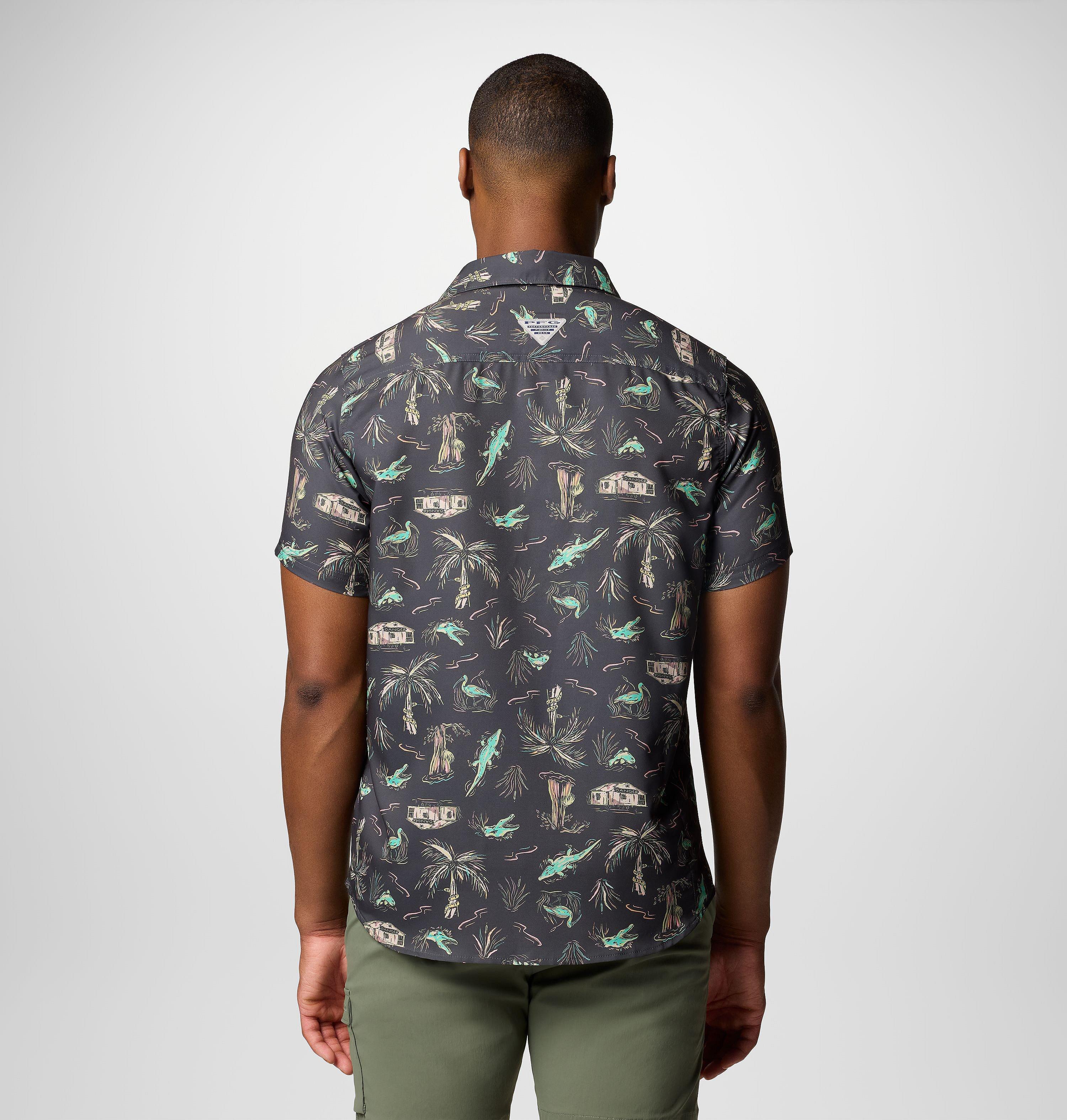 Men's PFG Uncharted Printed Short Sleeve Shirt - Tall 3