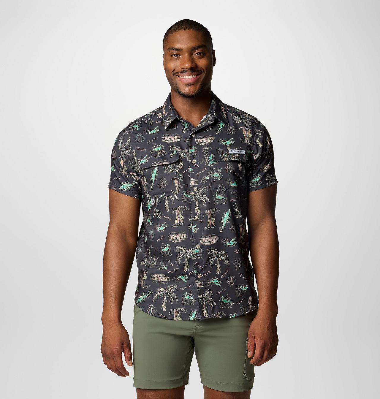 Men's PFG Uncharted™ Printed Short Sleeve Shirt - Tall 1
