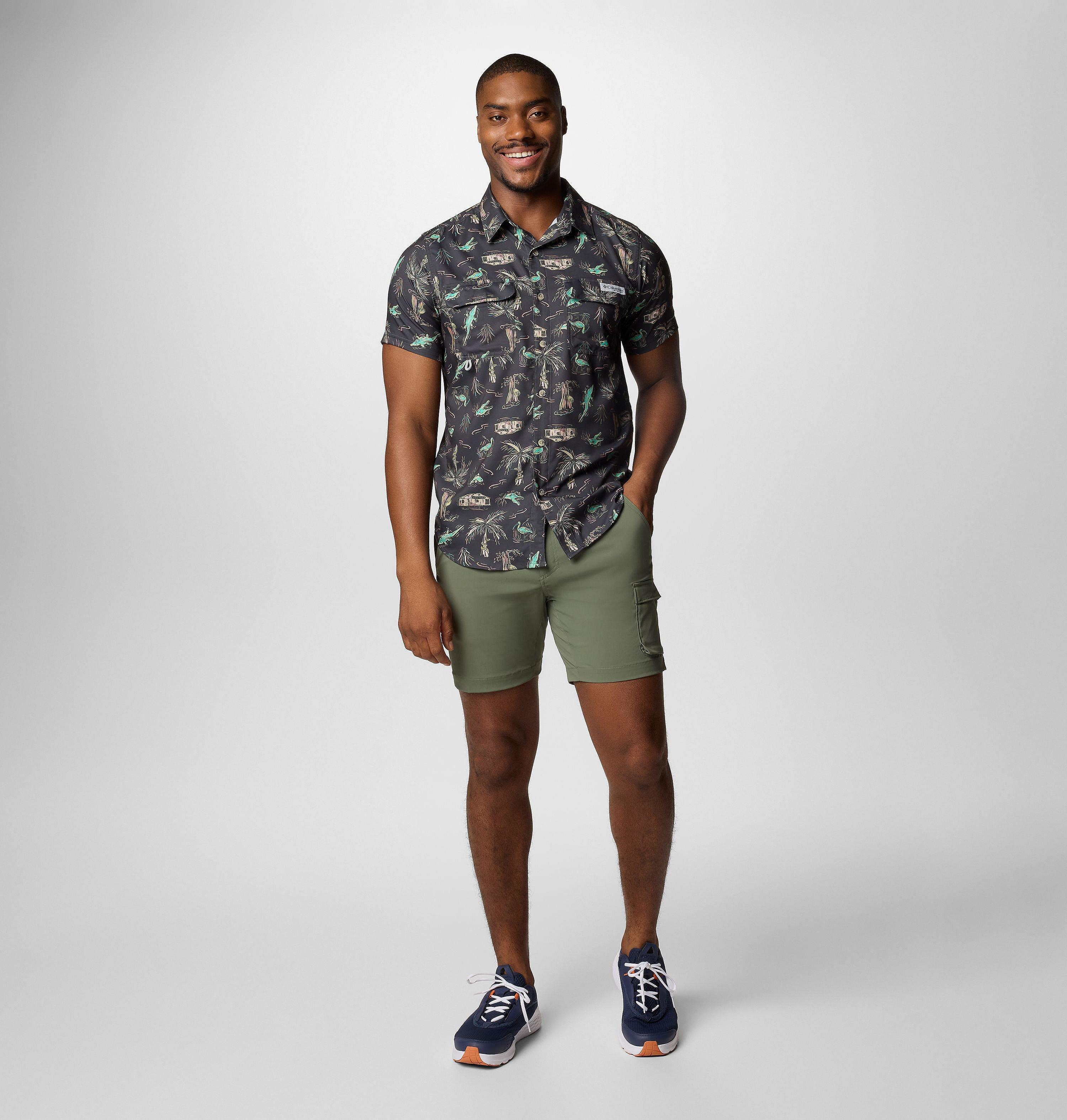 Men's PFG Uncharted Printed Short Sleeve Shirt - Tall 2