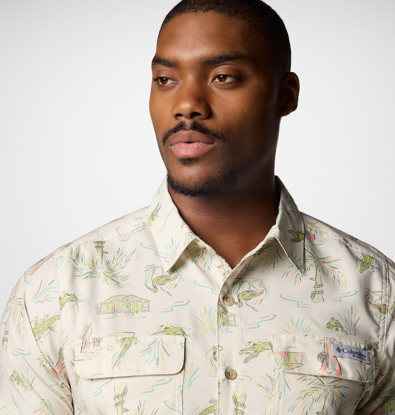 Men's PFG Uncharted™ Printed Short Sleeve Shirt - Tall 5