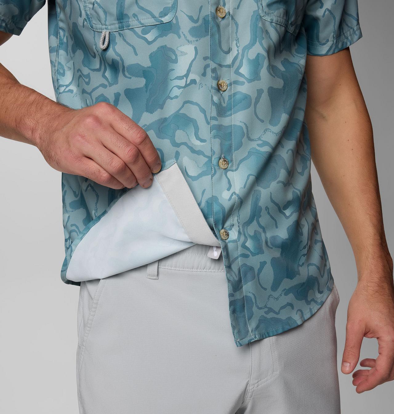 Men's PFG Uncharted™ Printed Short Sleeve Shirt - Tall | 460 | XLT 7