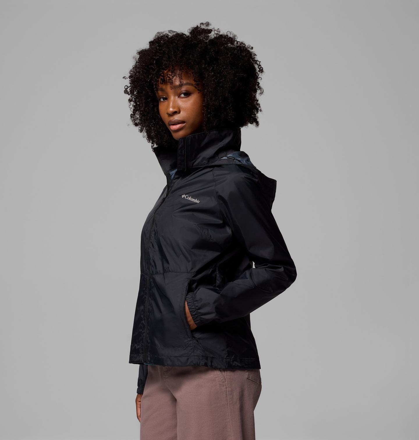 Женская куртка Columbia Access Point Rain Jacket, цвет: Чёрный — фото 3