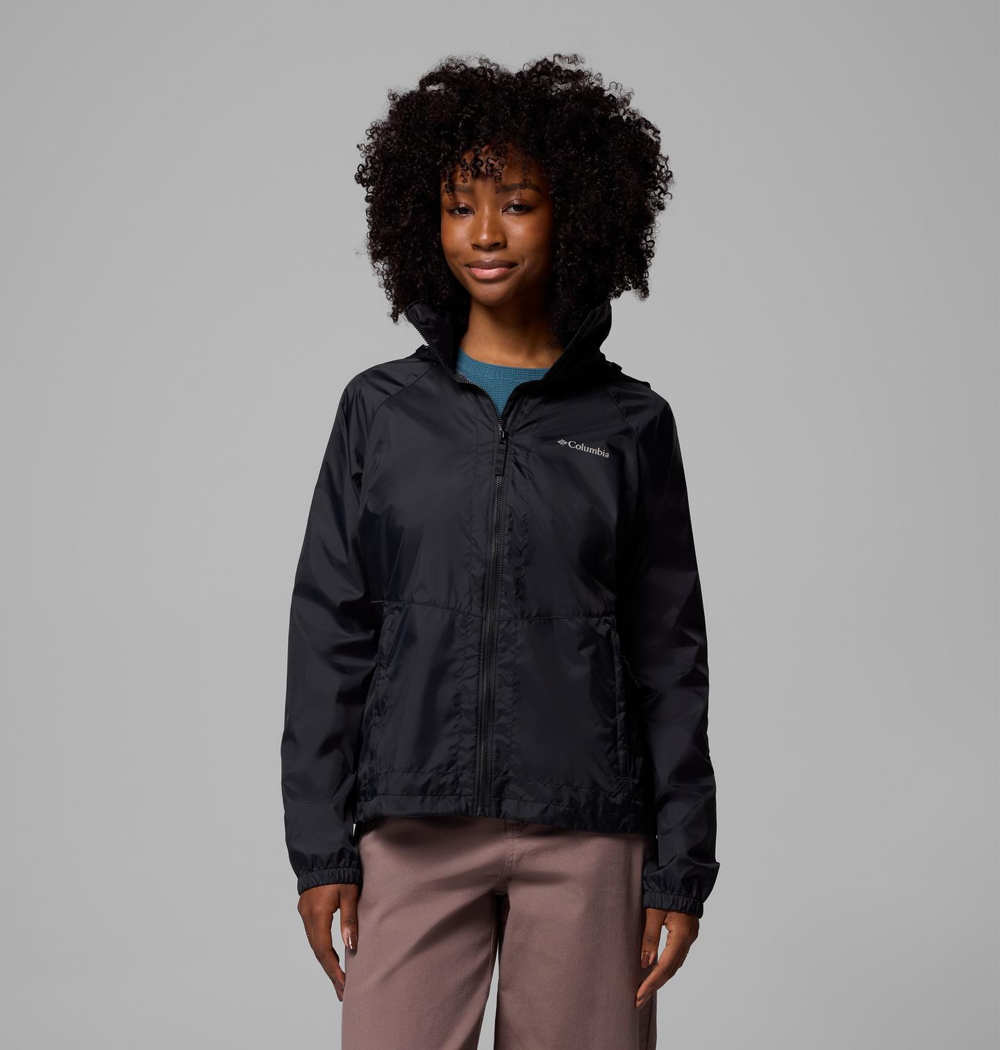 Женская куртка Columbia Access Point Rain Jacket, цвет: Чёрный — фото 1