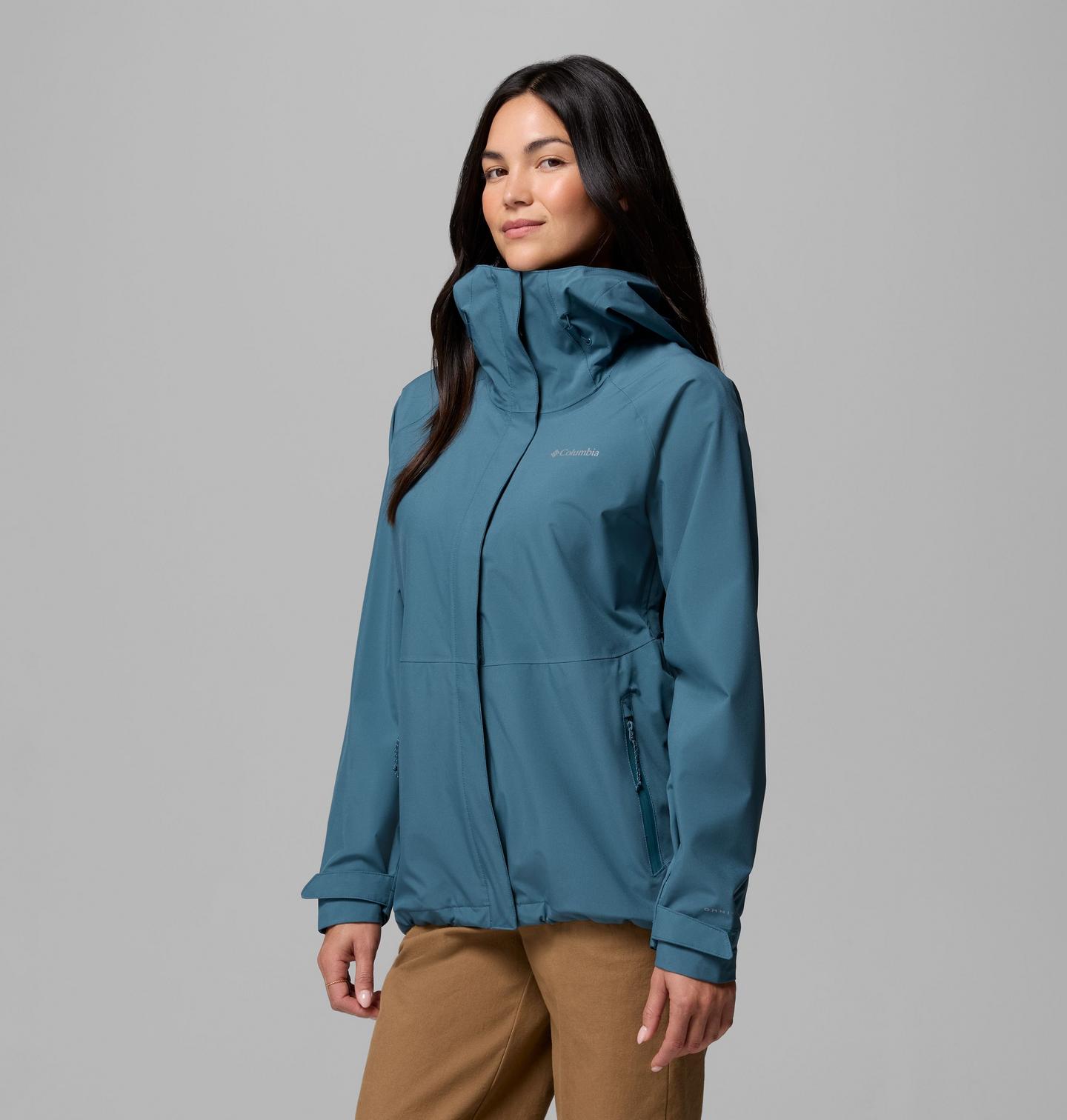 Женская куртка Columbia Staydry Rain Jacket, цвет: Синий — фото 3