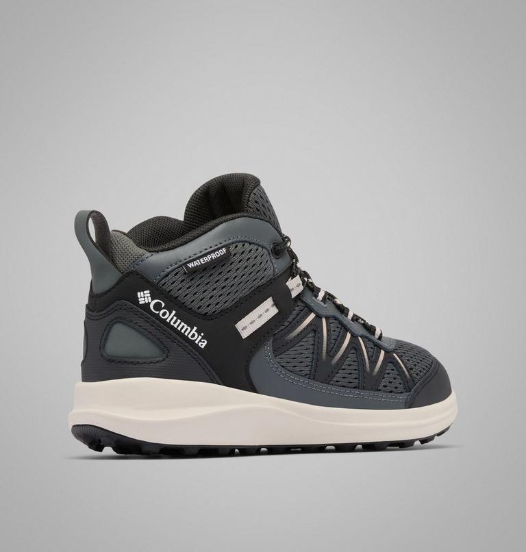Big Kids' Peakfreak Rush Mid Waterproof Shoe, Color: Black, Grill, image 9
