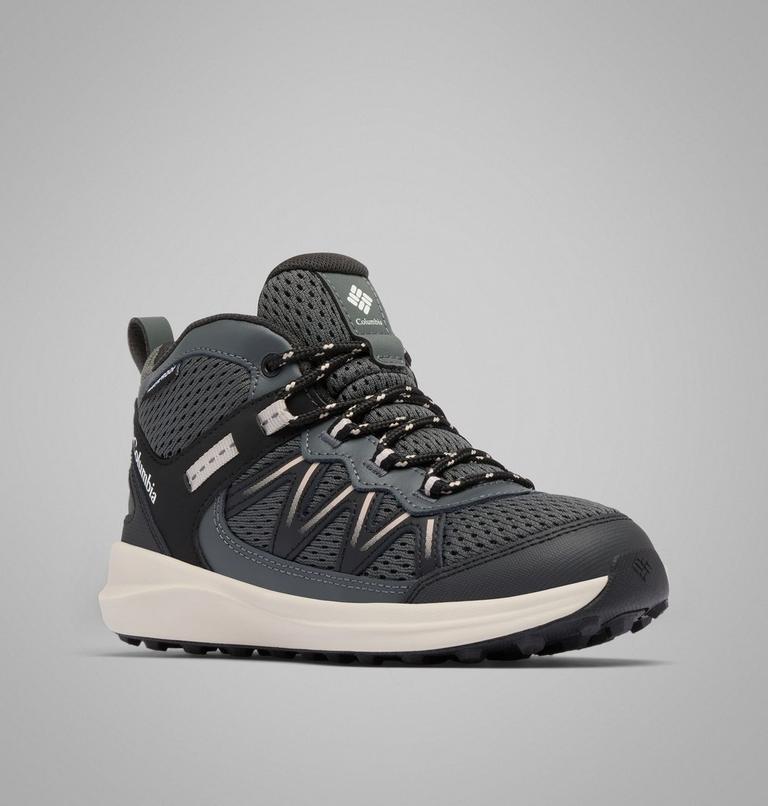 Big Kids' Peakfreak Rush Mid Waterproof Shoe, Color: Black, Grill, image 3