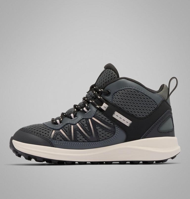 Big Kids' Peakfreak Rush Mid Waterproof Shoe, Color: Black, Grill, image 6