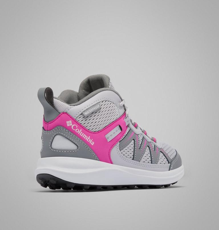 Big Kids' Peakfreak Rush Mid Waterproof Shoe, Color: Ti Grey Steel, Wild Fuchsia, image 9