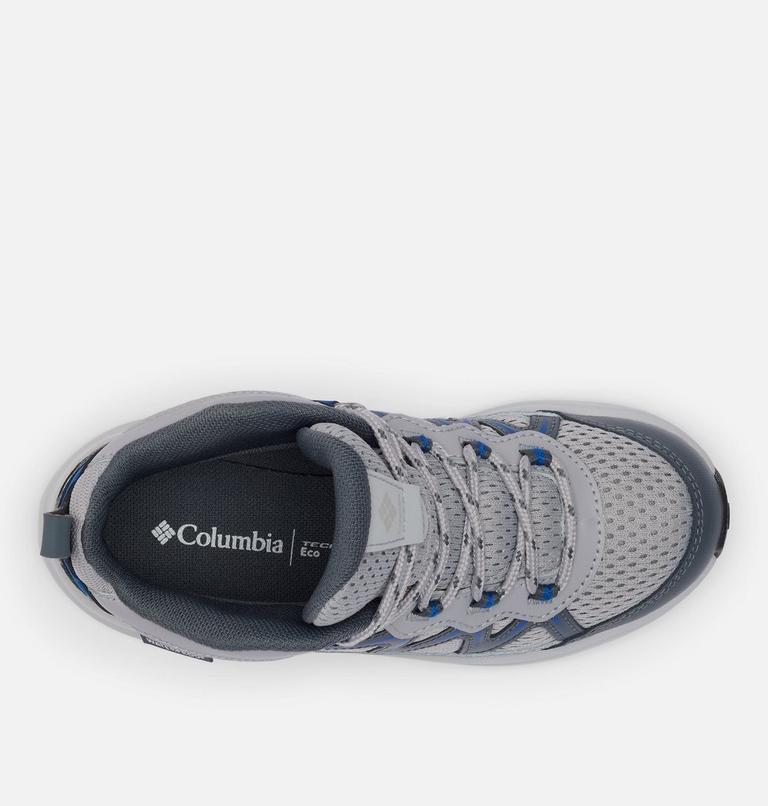 Big Kids' Peakfreak Rush Mid Waterproof Shoe, Color: Columbia Grey, Mountain Blue, image 4