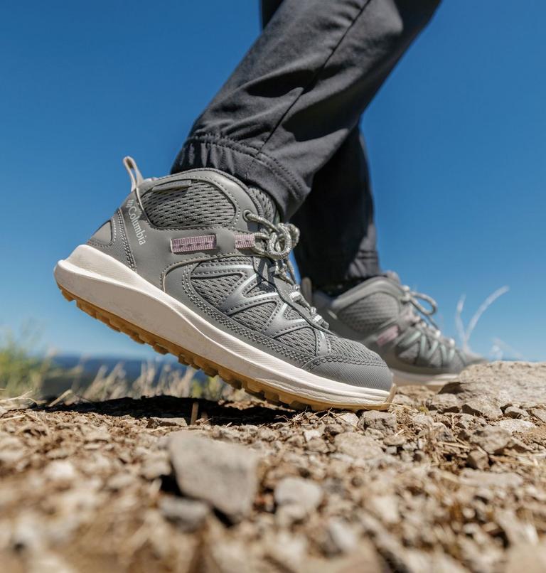Youth Peakfreak Rush Mid Waterproof Hiking Shoe, Color: Sedona Sage, Sparrow, image 10